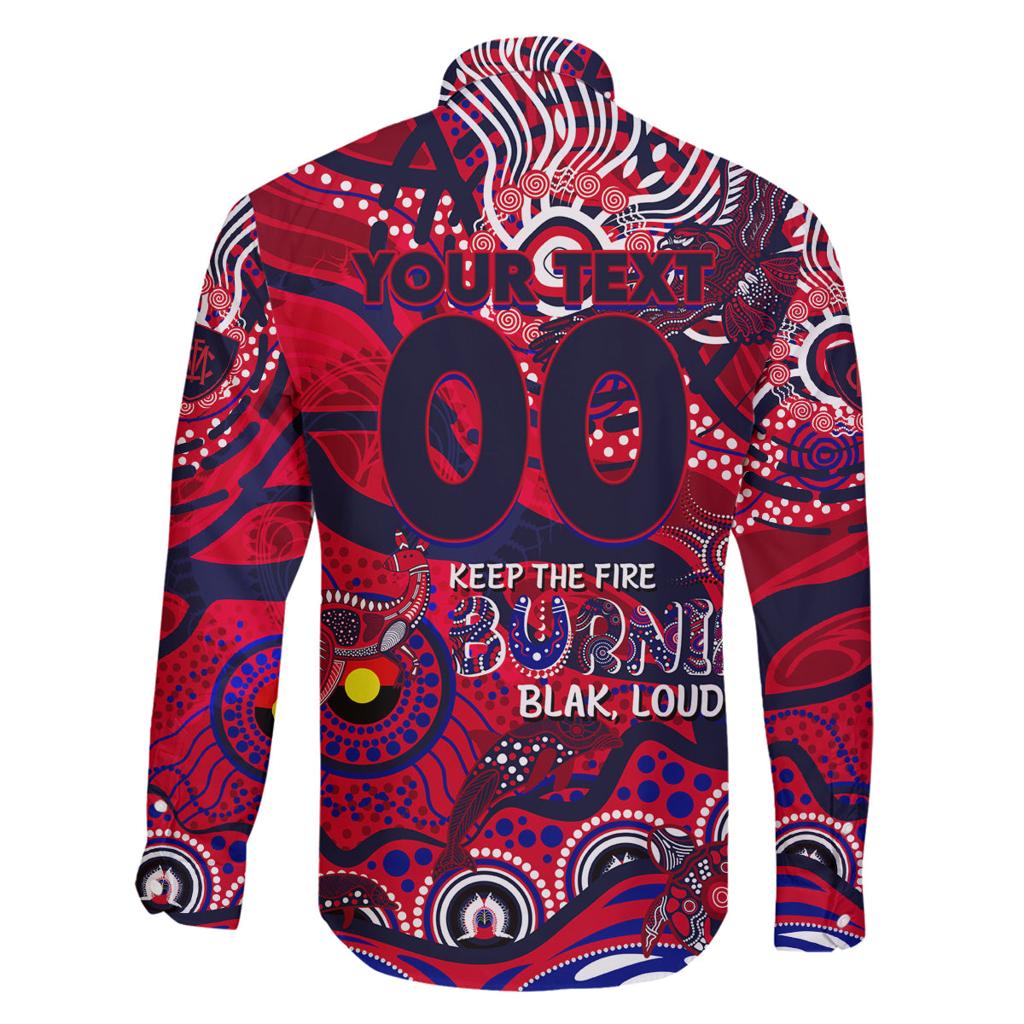Custom NAIDOC Week 2024 Demons Family Matching Off Shoulder Maxi Dress and Hawaiian Shirt Aboriginal Animals Keep The Fire Burning