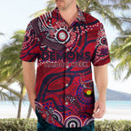 Custom NAIDOC Week 2024 Demons Hawaiian Shirt Aboriginal Animals Keep The Fire Burning