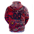 Custom NAIDOC Week 2024 Demons Hoodie Aboriginal Animals Keep The Fire Burning