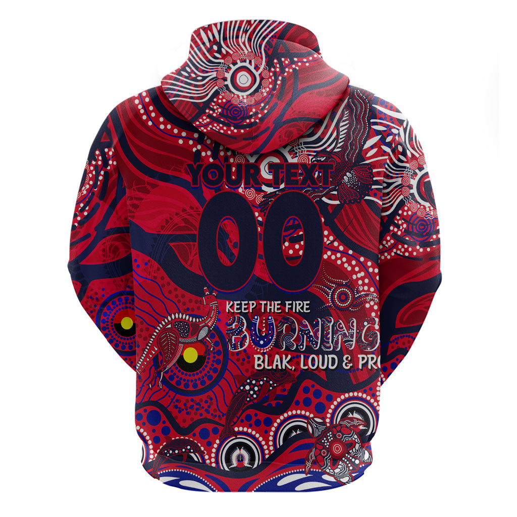 Custom NAIDOC Week 2024 Demons Hoodie Aboriginal Animals Keep The Fire Burning