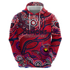 Custom NAIDOC Week 2024 Demons Hoodie Aboriginal Animals Keep The Fire Burning