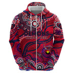 Custom NAIDOC Week 2024 Demons Hoodie Aboriginal Animals Keep The Fire Burning