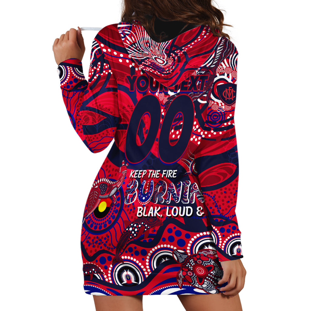 Custom NAIDOC Week 2024 Demons Hoodie Dress Aboriginal Animals Keep The Fire Burning