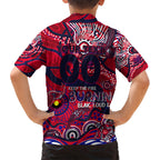 Custom NAIDOC Week 2024 Demons Kid Hawaiian Shirt Aboriginal Animals Keep The Fire Burning