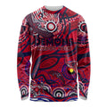 Custom NAIDOC Week 2024 Demons Long Sleeve Shirt Aboriginal Animals Keep The Fire Burning