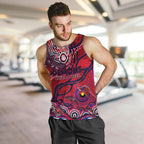 Custom NAIDOC Week 2024 Demons Men Tank Top Aboriginal Animals Keep The Fire Burning