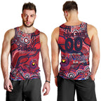Custom NAIDOC Week 2024 Demons Men Tank Top Aboriginal Animals Keep The Fire Burning