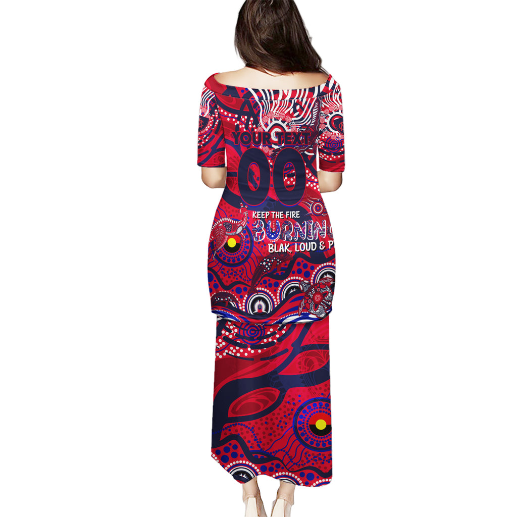 Custom NAIDOC Week 2024 Demons Puletasi Aboriginal Animals Keep The Fire Burning