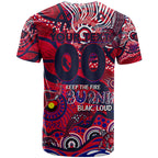 Custom NAIDOC Week 2024 Demons T Shirt Aboriginal Animals Keep The Fire Burning