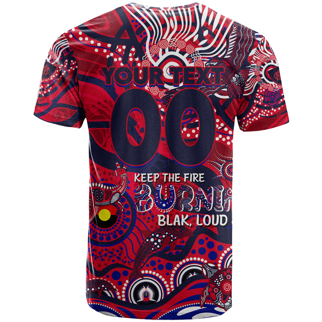 Custom NAIDOC Week 2024 Demons T Shirt Aboriginal Animals Keep The Fire Burning