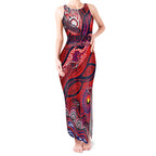 Custom NAIDOC Week 2024 Demons Tank Maxi Dress Aboriginal Animals Keep The Fire Burning