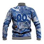 Custom NAIDOC Week 2024 Kangaroos Baseball Jacket Aboriginal Animals Keep The Fire Burning