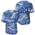 Custom NAIDOC Week 2024 Kangaroos Baseball Jersey Aboriginal Animals Keep The Fire Burning