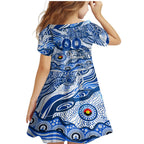 Custom NAIDOC Week 2024 Kangaroos Family Matching Mermaid Dress and Hawaiian Shirt Aboriginal Animals Keep The Fire Burning