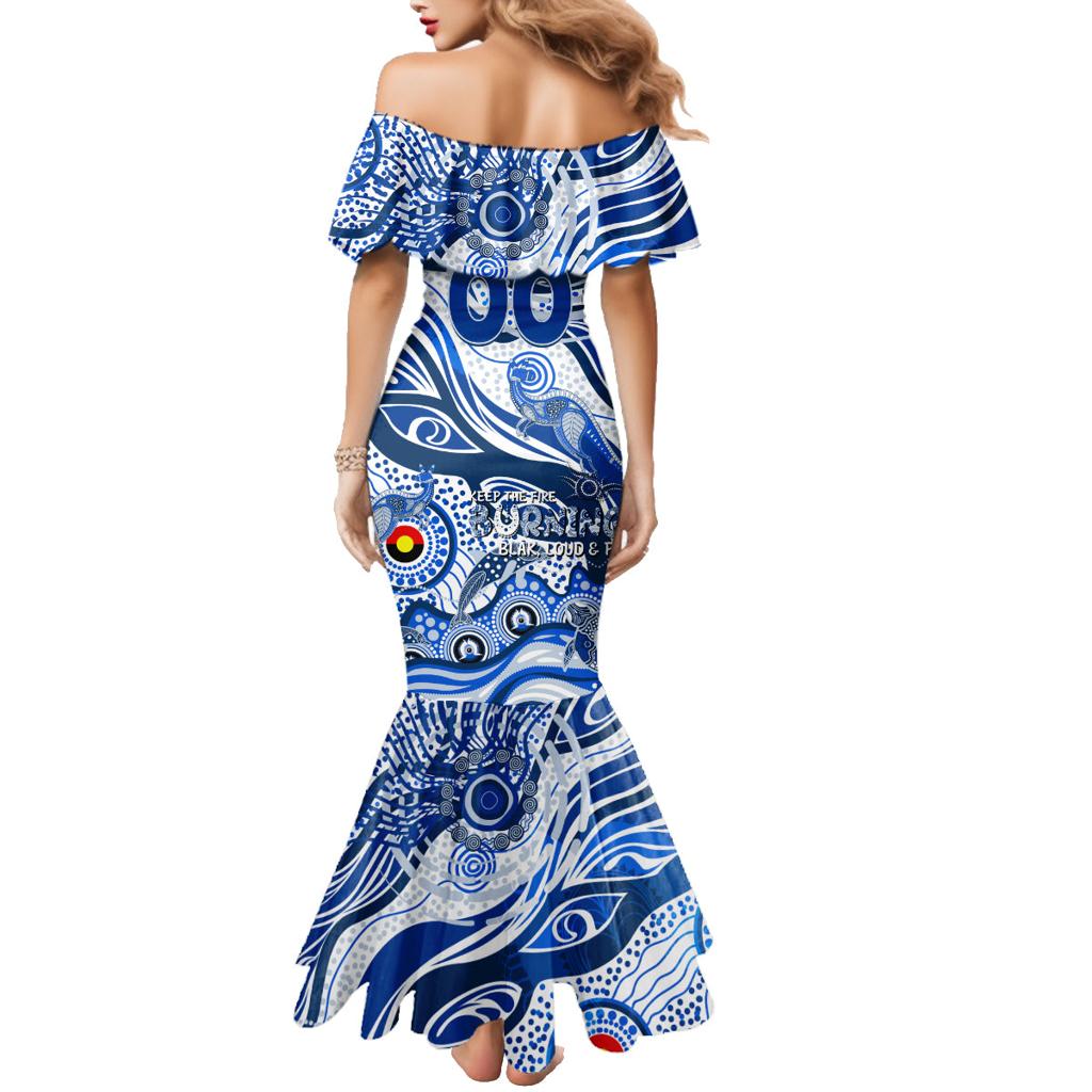 Custom NAIDOC Week 2024 Kangaroos Family Matching Mermaid Dress and Hawaiian Shirt Aboriginal Animals Keep The Fire Burning