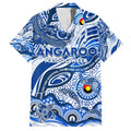 Custom NAIDOC Week 2024 Kangaroos Family Matching Off Shoulder Maxi Dress and Hawaiian Shirt Aboriginal Animals Keep The Fire Burning
