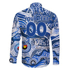 Custom NAIDOC Week 2024 Kangaroos Family Matching Off Shoulder Maxi Dress and Hawaiian Shirt Aboriginal Animals Keep The Fire Burning