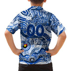 Custom NAIDOC Week 2024 Kangaroos Family Matching Off Shoulder Short Dress and Hawaiian Shirt Aboriginal Animals Keep The Fire Burning