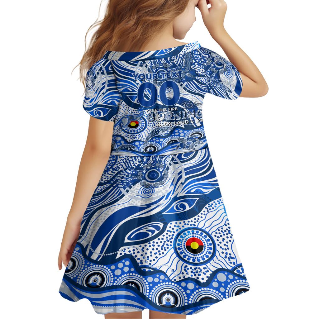 Custom NAIDOC Week 2024 Kangaroos Family Matching Off Shoulder Short Dress and Hawaiian Shirt Aboriginal Animals Keep The Fire Burning