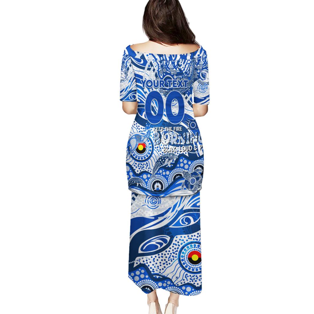Custom NAIDOC Week 2024 Kangaroos Family Matching Puletasi and Hawaiian Shirt Aboriginal Animals Keep The Fire Burning