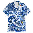 Custom NAIDOC Week 2024 Kangaroos Family Matching Short Sleeve Bodycon Dress and Hawaiian Shirt Aboriginal Animals Keep The Fire Burning