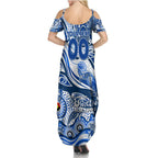 Custom NAIDOC Week 2024 Kangaroos Family Matching Summer Maxi Dress and Hawaiian Shirt Aboriginal Animals Keep The Fire Burning