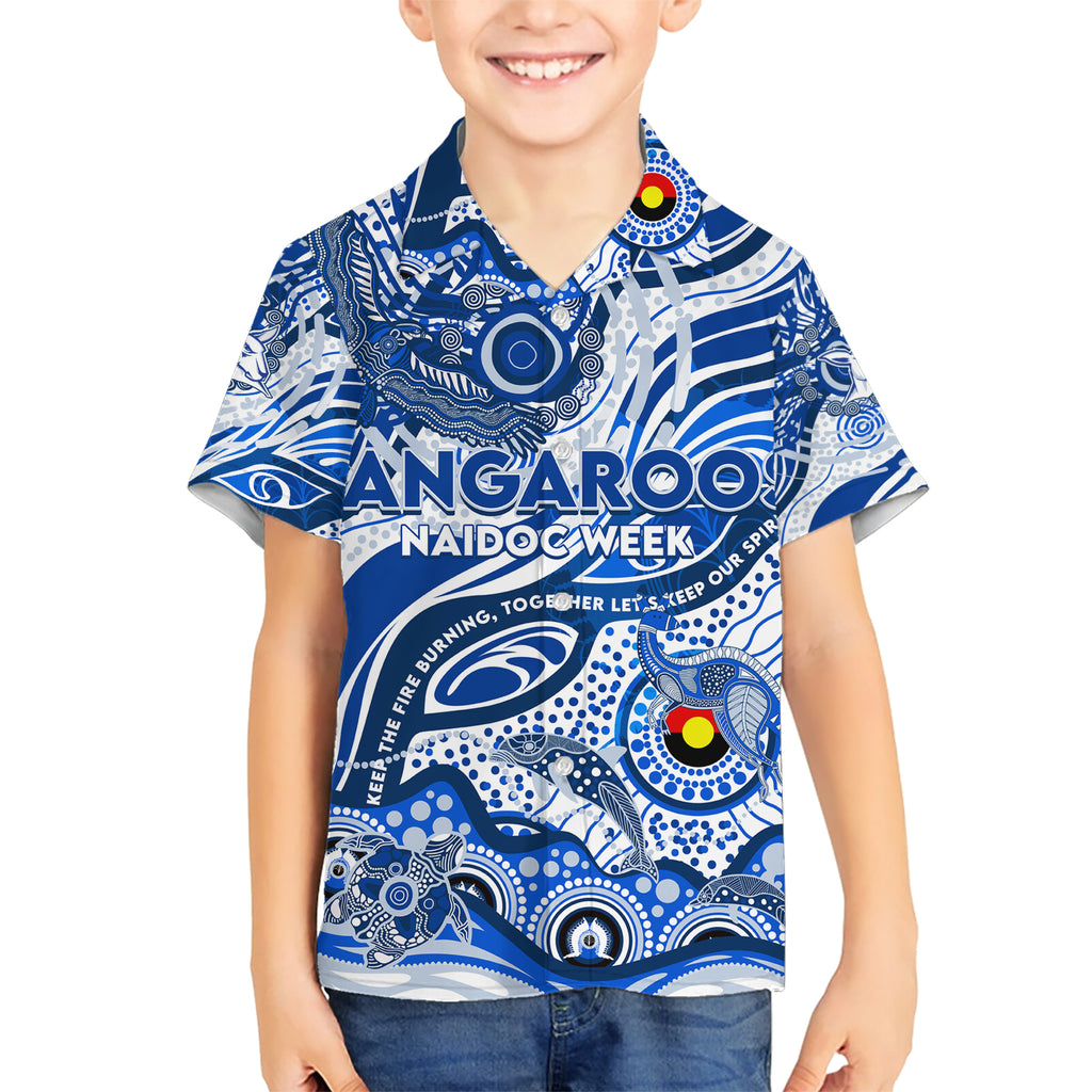 Custom NAIDOC Week 2024 Kangaroos Hawaiian Shirt Aboriginal Animals Keep The Fire Burning