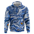 Custom NAIDOC Week 2024 Kangaroos Hoodie Aboriginal Animals Keep The Fire Burning