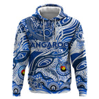 Custom NAIDOC Week 2024 Kangaroos Hoodie Aboriginal Animals Keep The Fire Burning