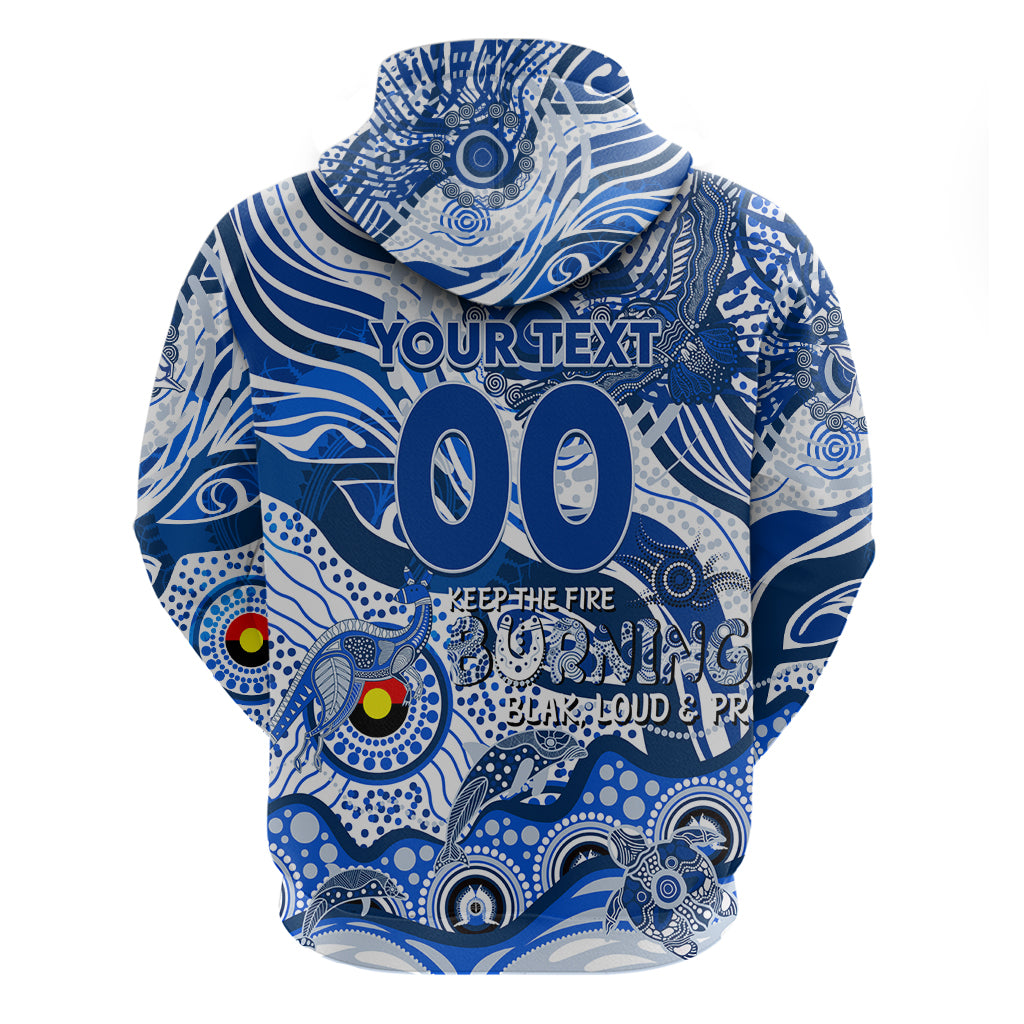 Custom NAIDOC Week 2024 Kangaroos Hoodie Aboriginal Animals Keep The Fire Burning