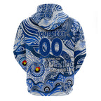 Custom NAIDOC Week 2024 Kangaroos Hoodie Aboriginal Animals Keep The Fire Burning