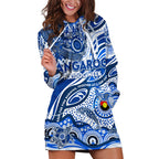 Custom NAIDOC Week 2024 Kangaroos Hoodie Dress Aboriginal Animals Keep The Fire Burning