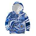 Custom NAIDOC Week 2024 Kangaroos Kid Hoodie Aboriginal Animals Keep The Fire Burning