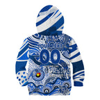 Custom NAIDOC Week 2024 Kangaroos Kid Hoodie Aboriginal Animals Keep The Fire Burning