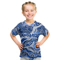 Custom NAIDOC Week 2024 Kangaroos Kid T Shirt Aboriginal Animals Keep The Fire Burning