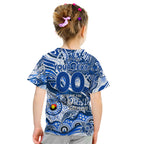 Custom NAIDOC Week 2024 Kangaroos Kid T Shirt Aboriginal Animals Keep The Fire Burning