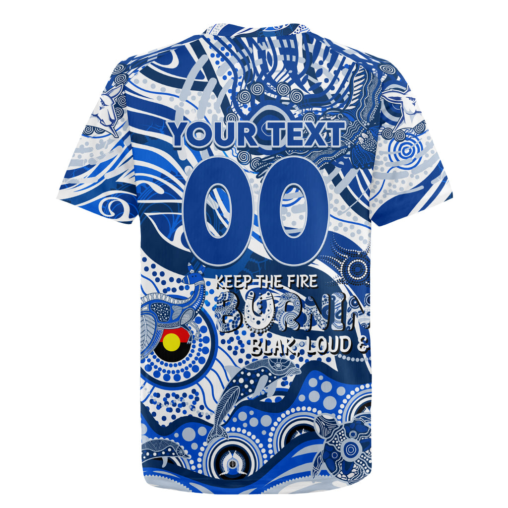 Custom NAIDOC Week 2024 Kangaroos Rugby Jersey Aboriginal Animals Keep The Fire Burning