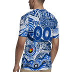 Custom NAIDOC Week 2024 Kangaroos Rugby Jersey Aboriginal Animals Keep The Fire Burning