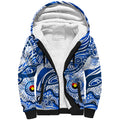 Custom NAIDOC Week 2024 Kangaroos Sherpa Hoodie Aboriginal Animals Keep The Fire Burning