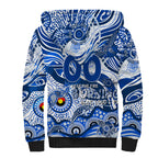 Custom NAIDOC Week 2024 Kangaroos Sherpa Hoodie Aboriginal Animals Keep The Fire Burning