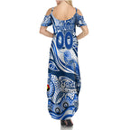 Custom NAIDOC Week 2024 Kangaroos Summer Maxi Dress Aboriginal Animals Keep The Fire Burning