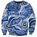 Custom NAIDOC Week 2024 Kangaroos Sweatshirt Aboriginal Animals Keep The Fire Burning