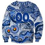 Custom NAIDOC Week 2024 Kangaroos Sweatshirt Aboriginal Animals Keep The Fire Burning