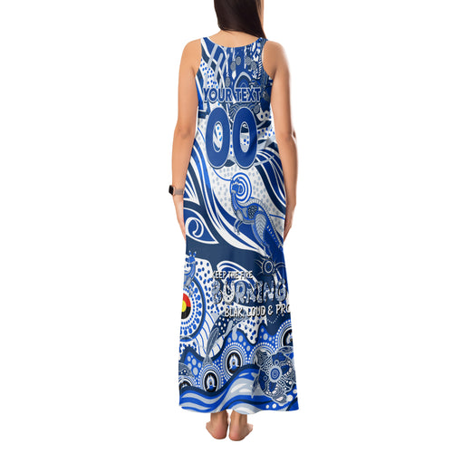 Custom NAIDOC Week 2024 Kangaroos Tank Maxi Dress Aboriginal Animals Keep The Fire Burning