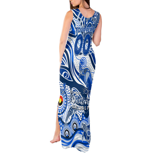 Custom NAIDOC Week 2024 Kangaroos Tank Maxi Dress Aboriginal Animals Keep The Fire Burning