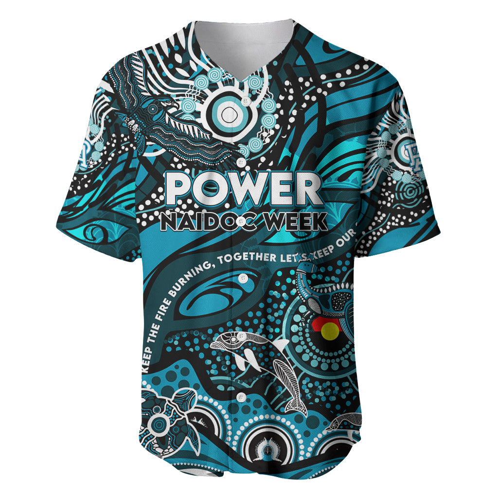 Custom NAIDOC Week 2024 Power Baseball Jersey Aboriginal Animals Keep The Fire Burning