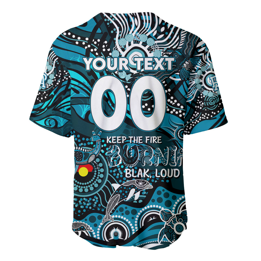 Custom NAIDOC Week 2024 Power Baseball Jersey Aboriginal Animals Keep The Fire Burning