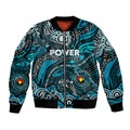 Custom NAIDOC Week 2024 Power Bomber Jacket Aboriginal Animals Keep The Fire Burning