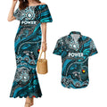 Custom NAIDOC Week 2024 Power Couples Matching Mermaid Dress and Hawaiian Shirt Aboriginal Animals Keep The Fire Burning