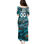 Custom NAIDOC Week 2024 Power Family Matching Puletasi and Hawaiian Shirt Aboriginal Animals Keep The Fire Burning